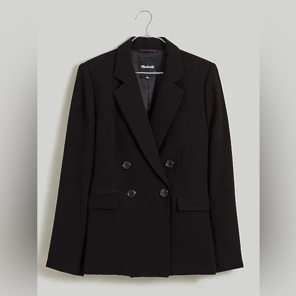 Madewell The Rosedale Crepe Blazer in Black Sz 6 NWT! Sold Out - Picture 1 of 14